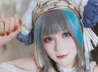 兔胖胖min呈现：高清百合黑白兔女郎COS，感觉生活需要一点兔子的调味！